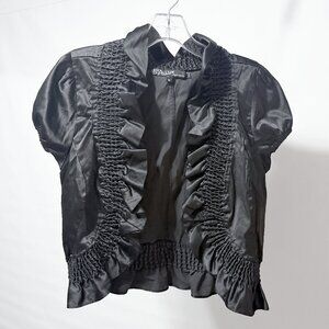 Black Ruffled Bolero (Small)